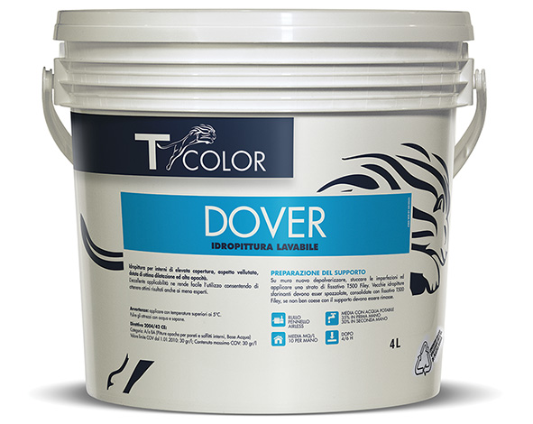 PITTURA LAVABILE BIANCO T-COLOR DOVER             