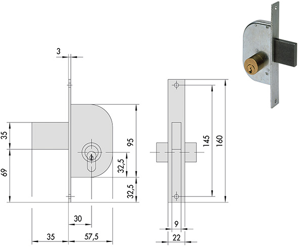 SERRATURE CISA INFILARE ART.42120.30              