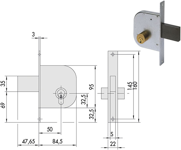 SERRATURE CISA INFILARE ART.42020.50              