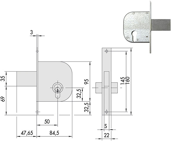 SERRATURE CISA INFILARE ART.42022.50              