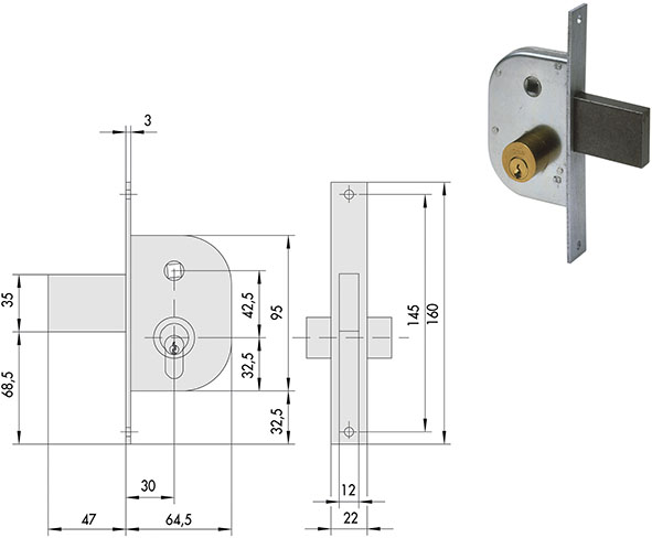 SERRATURE CISA INFILARE ART.42210.30              