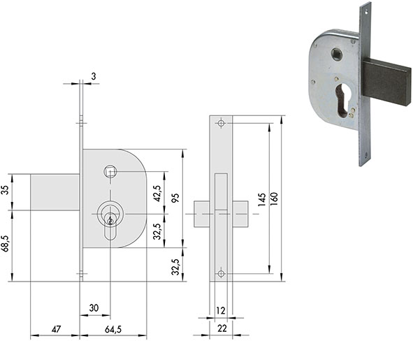 SERRATURE CISA INFILARE ART.42212.30              