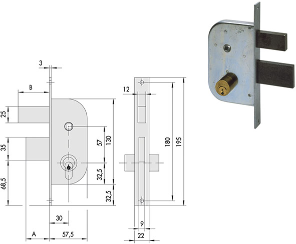 SERRATURE CISA INFILARE ART.42420.30              