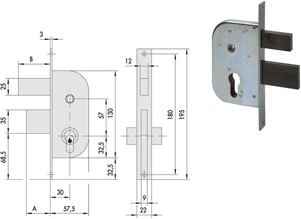 SERRATURE CISA INFILARE ART.42422.30              