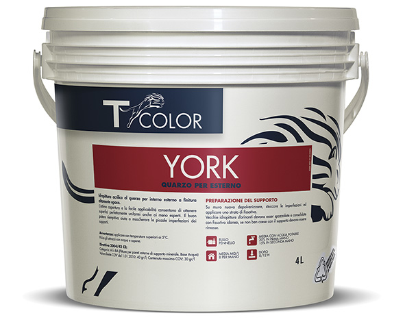 PITTURA AL QUARZO BIANCO T-COLOR YORK             