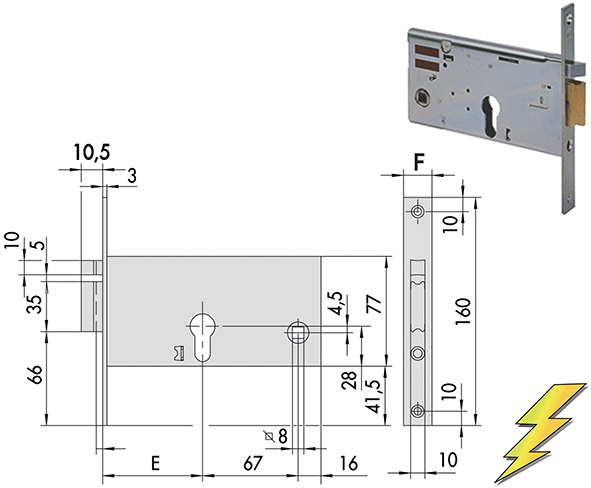 ELETTROSERRATURE CISA INFILARE ART.14350          