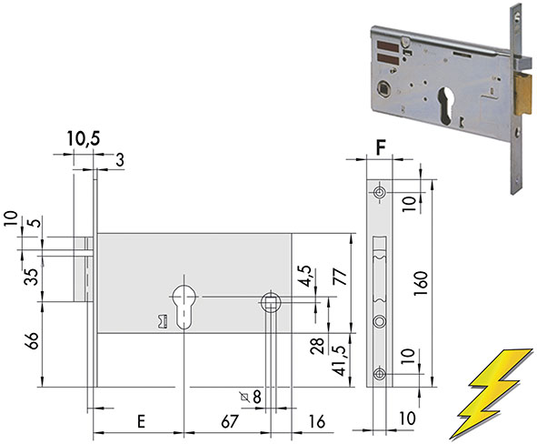 ELETTROSERRATURE CISA INFILARE ART.14351          