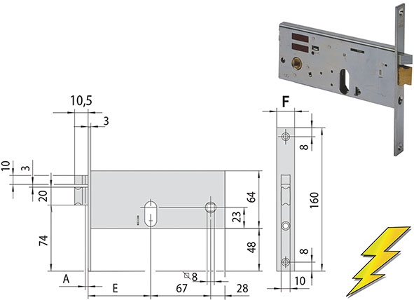 ELETTROSERRATURE CISA INFILARE ART.14510          