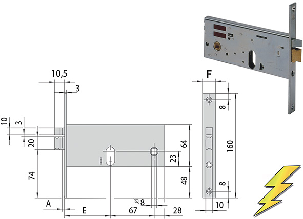 ELETTROSERRATURE CISA INFILARE ART.14511          
