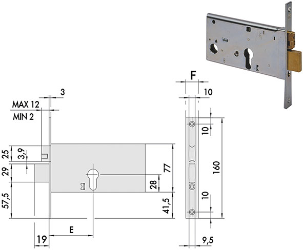 SERRATURE CISA INFILARE ART.44370.70              