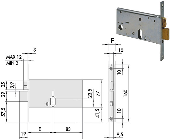 SERRATURE CISA INFILARE ART.44470-44471           