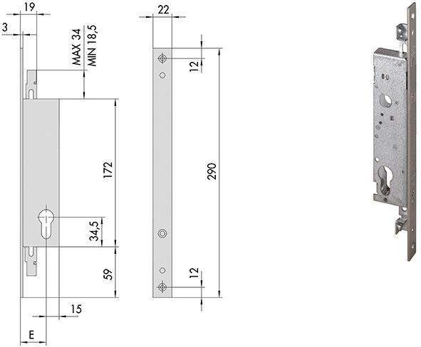 SERRATURE CISA INFILARE ART.46270                 