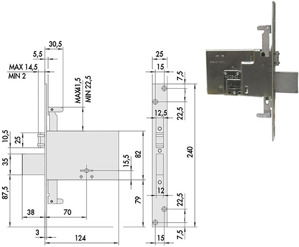 SERRATURE CISA INFILARE ART.57325.73              