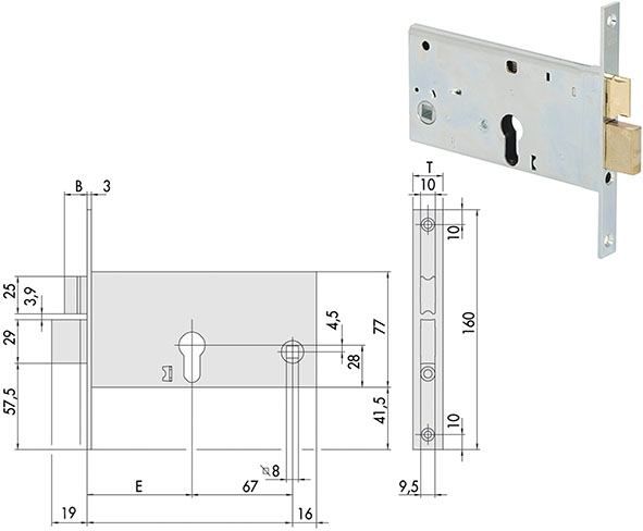 SERRATURE CISA INFILARE ART.44360-44361           