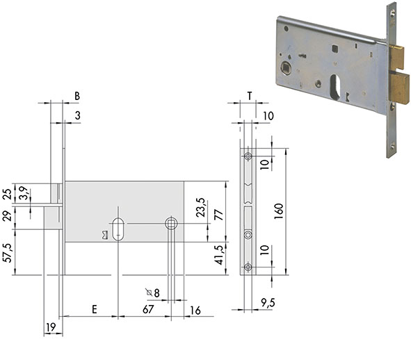 SERRATURE CISA INFILARE ART.44460-44461           