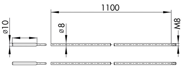KIT ASTE CISA INTERNE ART.07088.03                