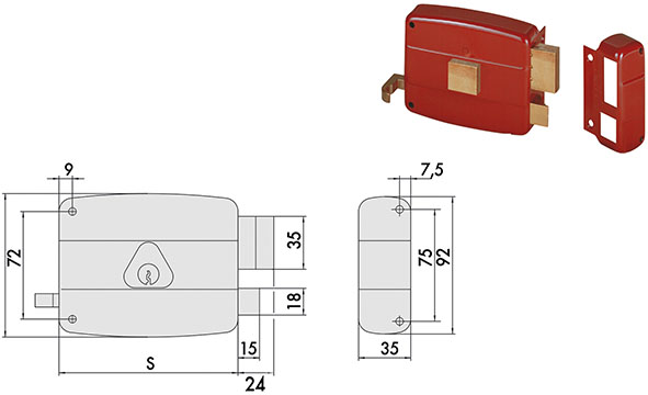 SERRATURE CISA APPLICARE ART.50111                