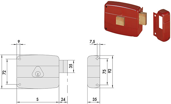 SERRATURE CISA APPLICARE ART.50131                