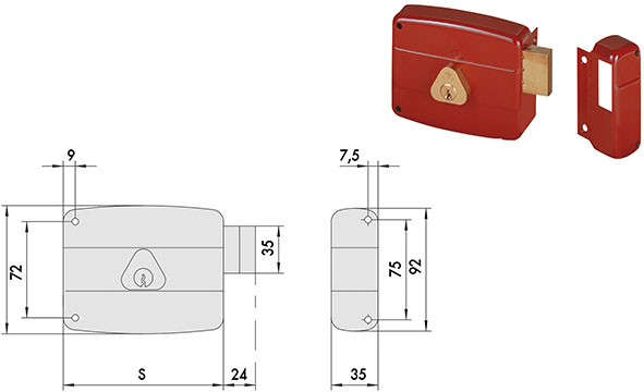 SERRATURE CISA APPLICARE ART.50141                