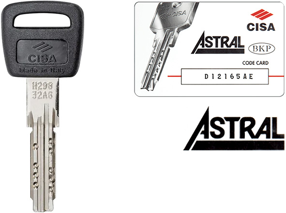 CHIAVI CISA ASTRAL * DUPLICATO                    