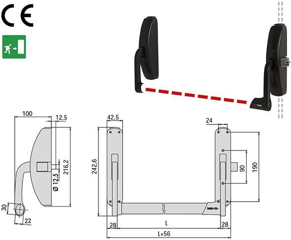 MANIGLIONI CISA PRESTIGE ART.59311                