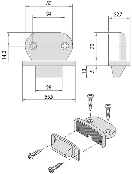 BOCCHETTA CISA X MANIGL. ANTIPANICO ART.07072.33  
