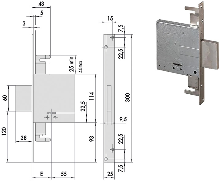 SERRATURE CISA INFILARE ART.57015                 
