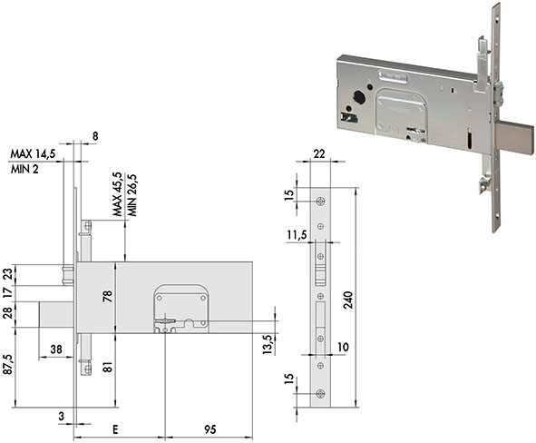 SERRATURE CISA INFILARE ART.57365.90              
