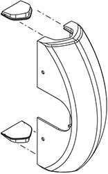 CARTER CISA MANIGLIONI PUSH APPLICARE L.CERNIERE  