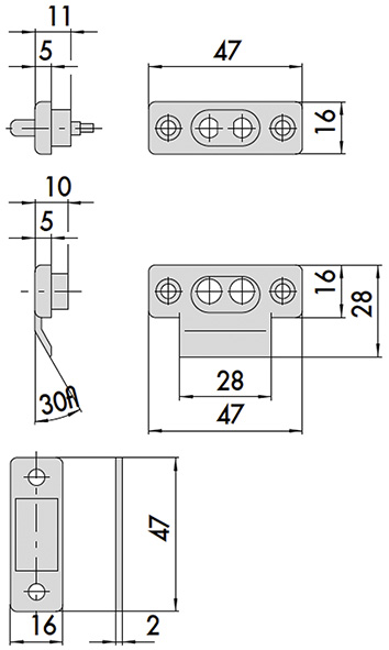 CONTATTI CISA COPPIA ART.06510.00                 