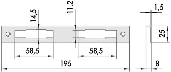 CONTROPIASTRA CISA ANGOLARE ACC. OTT. ART.06226.00