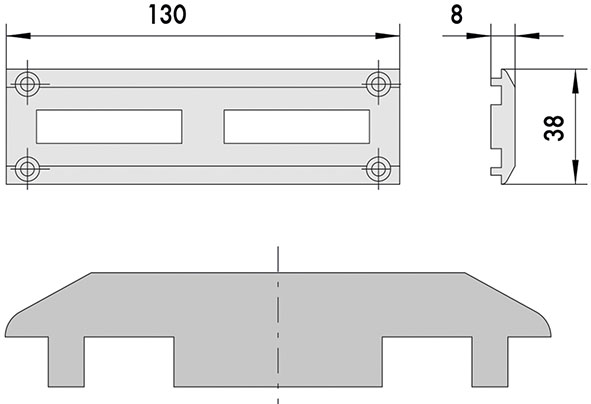 CONTROPIASTRA CISA NYLON ART.06277.10             