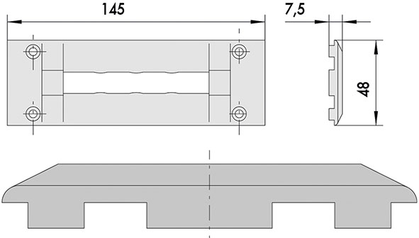 CONTROPIASTRA CISA NYLON ART.06277.14             