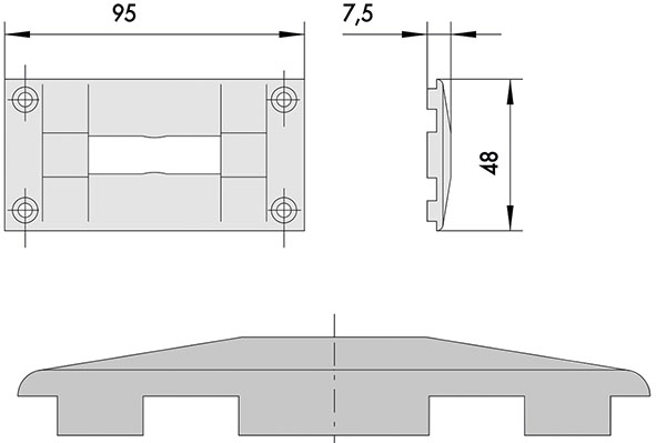 CONTROPIASTRA CISA NYLON ART.06287.14             