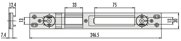 CONTROPIASTRA CISA REGOLABILE ART.06463.67        