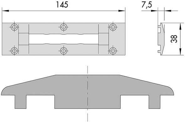 CONTROPIASTRA CISA NYLON ART.06277.02             