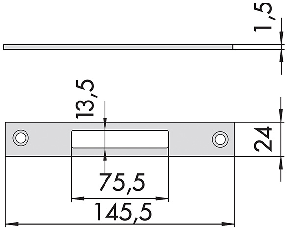 CONTROPIASTRA CISA PIANA INOX ART.06461.12        