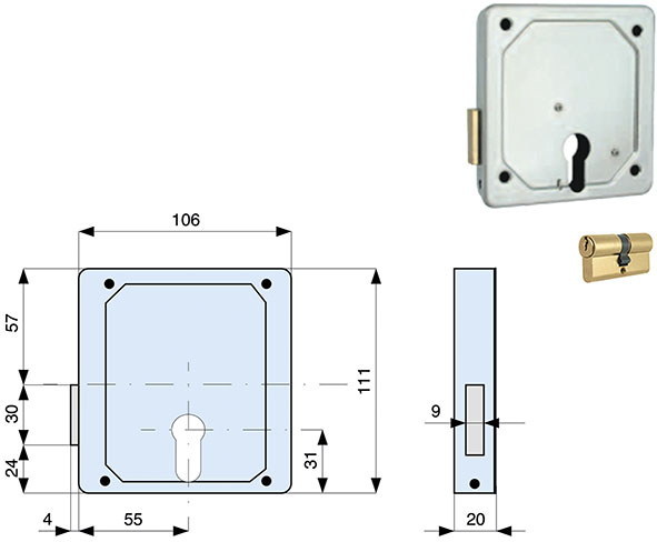 SERRATURE MG APPLICARE ART.424                    