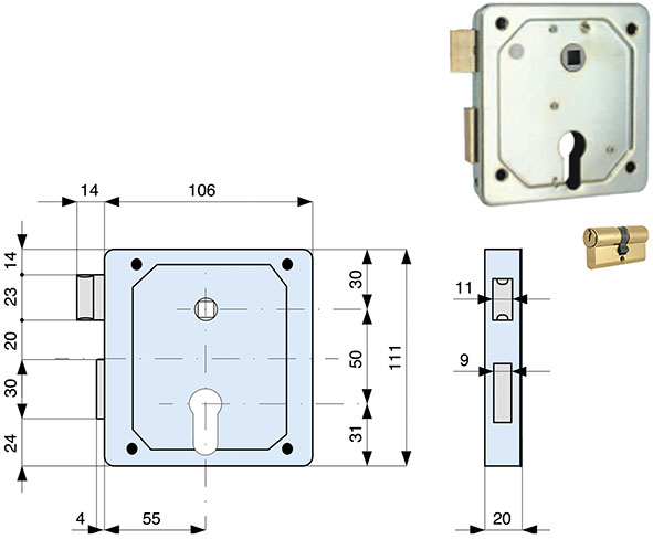 SERRATURE MG APPLICARE ART.434                    