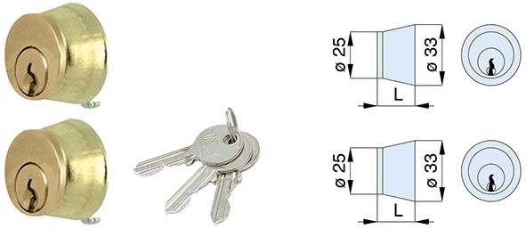 CILINDRI MG TONDI FISSI COPPIA 013200             