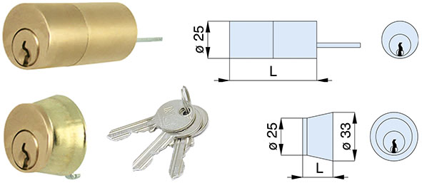 CILINDRI MG TONDI FISSI COPPIA 014500             