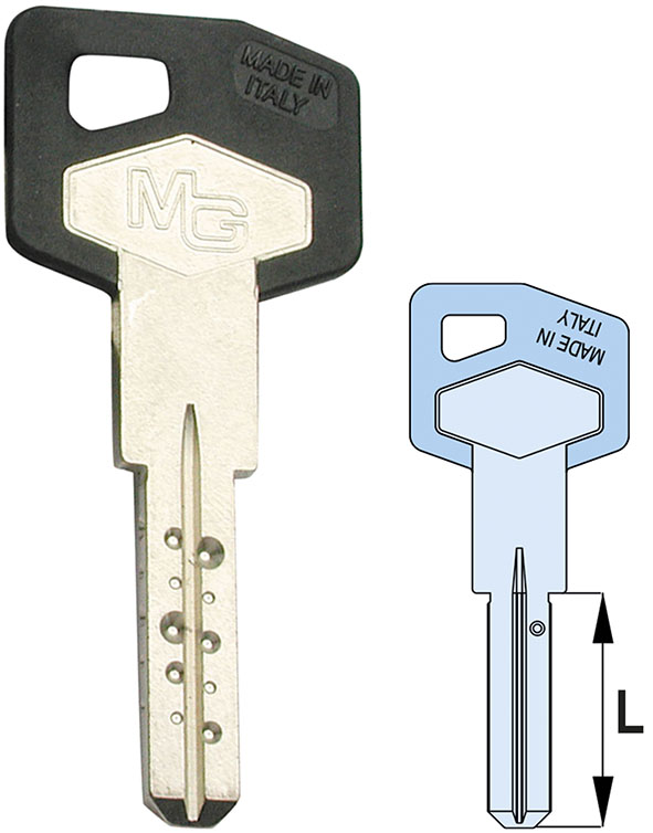 CHIAVI PUNZONATE MG REVERSIBILI K06000 *HS*       