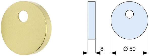 ROSETTE MG TONDE D.MM.50 ART.A02020 PER POMOLI    