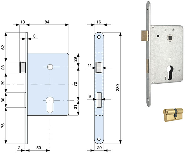SERRATURE MG INFILARE FRANCIA ART.461500          