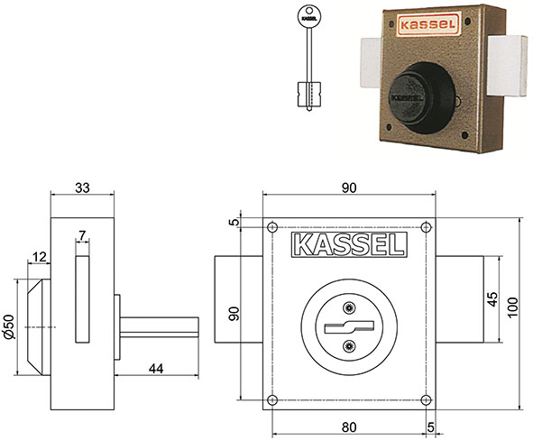 SERRATURE KASSEL APPLICARE DOPPIA MAPPA 1010      