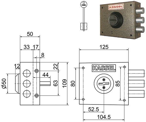 SERRATURE KASSEL APPLICARE DOPPIA MAPPA 1001-1002 