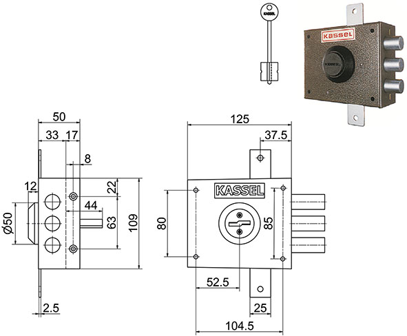 SERRATURE KASSEL APPLICARE DOPPIA MAPPA 1201-1202 