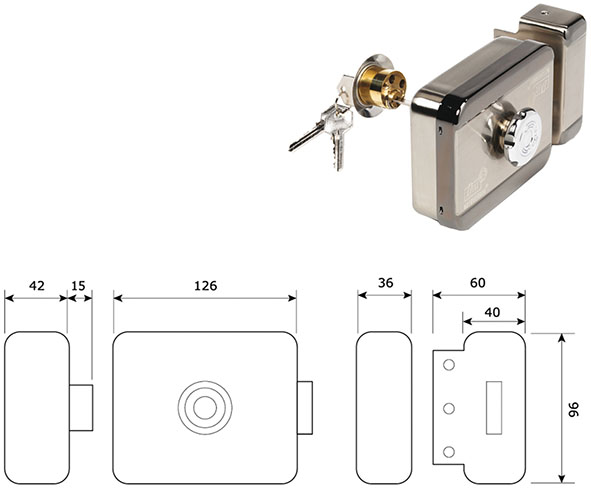 SERRATURE MOTORIZZATE CDVI-DIAX CHIAVE-POMOLO     