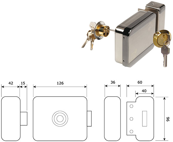 SERRATURE MOTORIZZATE CDVI-DIAX CHIAVE-CHIAVE     