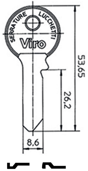 CHIAVI NAZIONALI VIRO 015                         